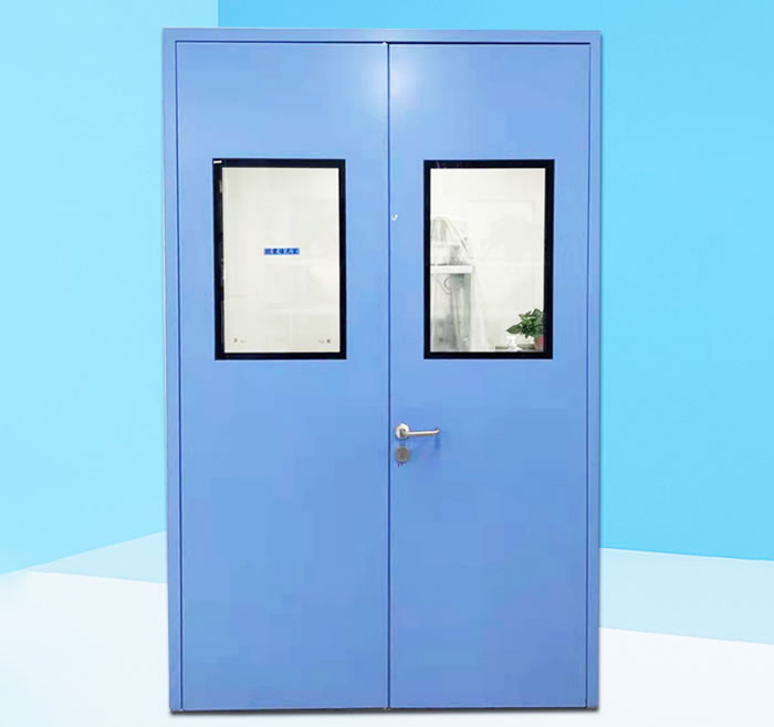 Steel purification door