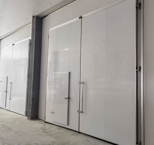 Cold storage pivot door