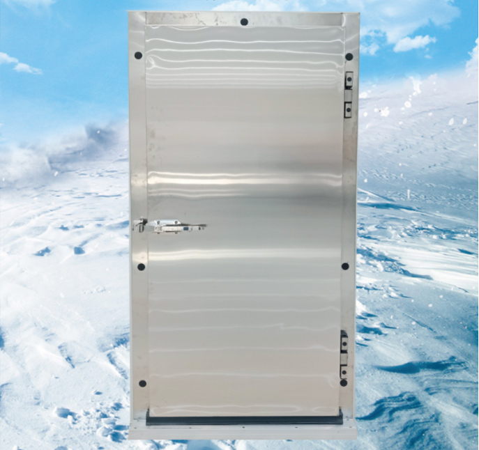 Stainless steel semi buried sweeping door